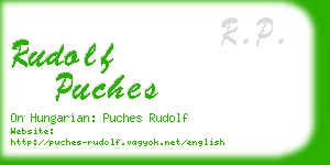 rudolf puches business card